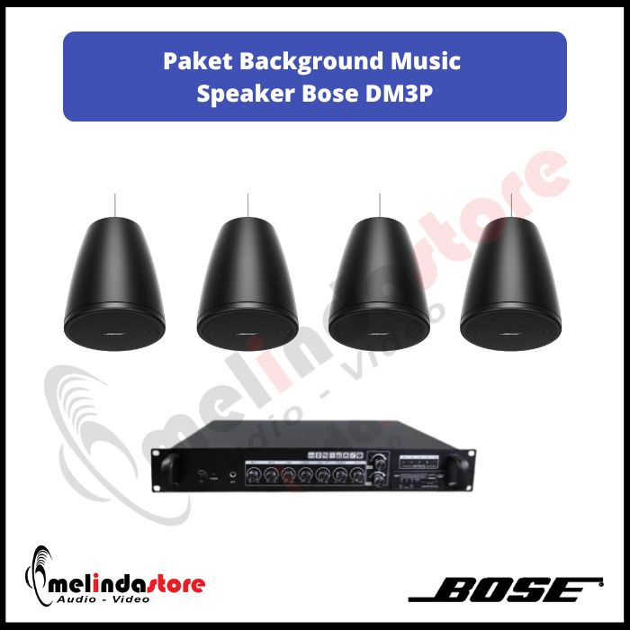 Paket Background Music Speaker Ceiling Pendant Bose DM3P | 4 Speaker